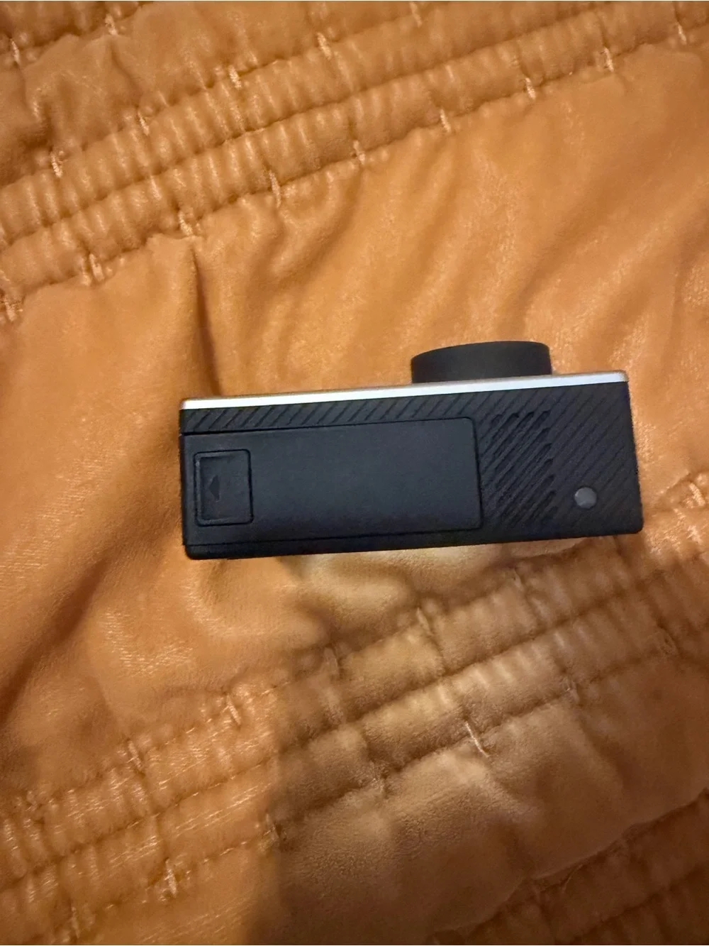 GoPro Accessory Set with Black Case and Orange Floating Handle